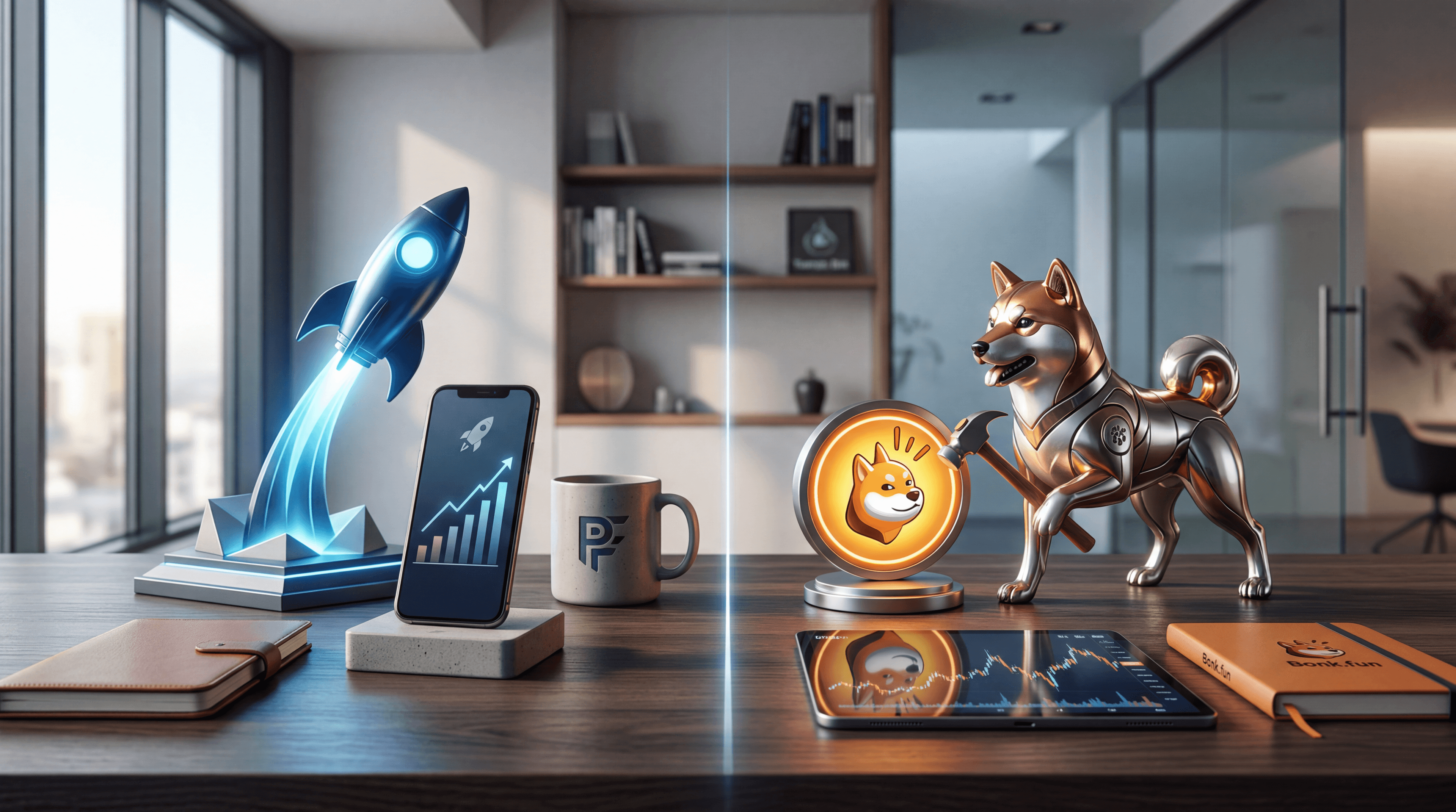 Featured image for Pump.fun vs Bonk.fun: A Comprehensive Comparison for Meme Coin Enthusiasts